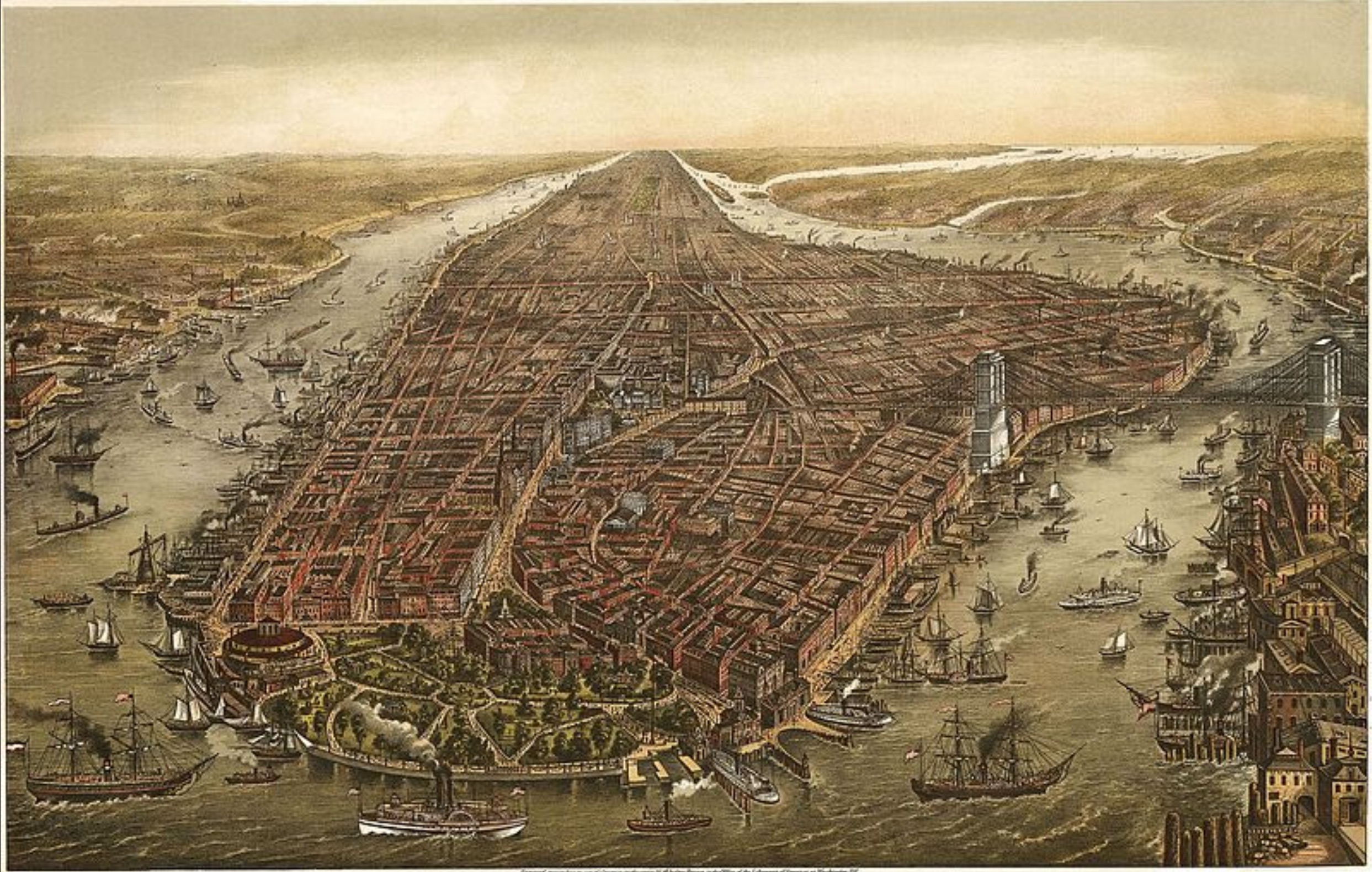 Birdseye of Manhattan